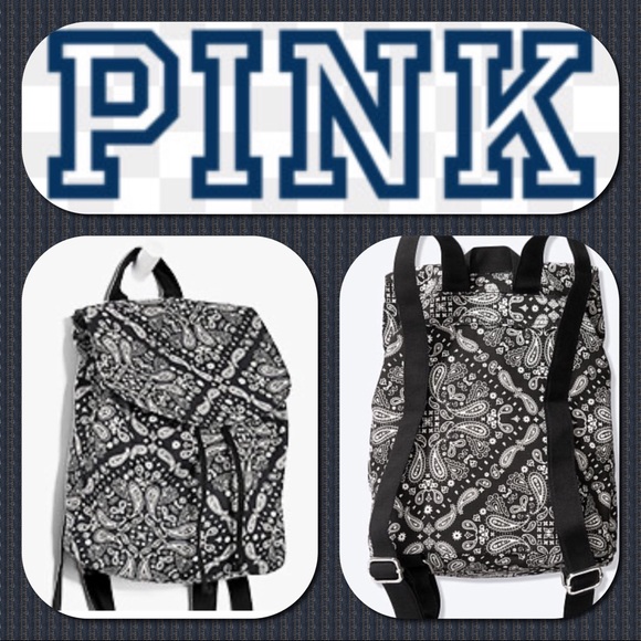 PINK Victoria's Secret Handbags - NWT Pink / Victoria Secrets Paisley Print Backpack